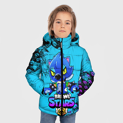 Зимняя куртка для мальчика Brawl Stars LEON / 3D-Черный – фото 3
