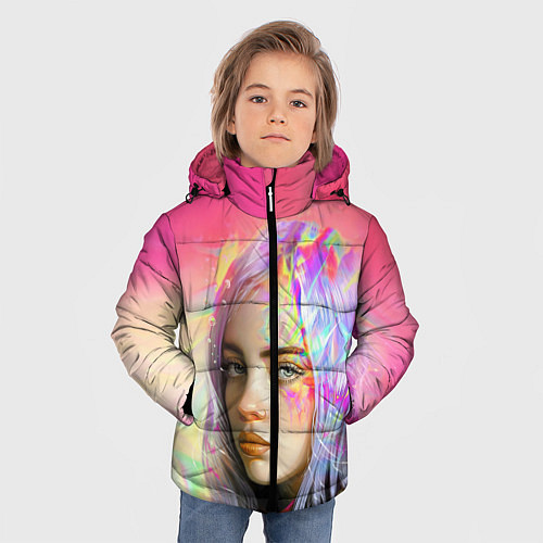 Зимняя куртка для мальчика РАДУЖНЫЙ ОГОНЬ / 3D-Черный – фото 3