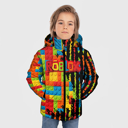 Зимняя куртка для мальчика Roblox / 3D-Черный – фото 3