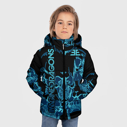 Зимняя куртка для мальчика Imagine Dragons / 3D-Черный – фото 3