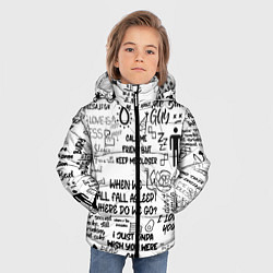 Куртка зимняя для мальчика МУЗЫКА БИЛЛИ АЙЛИШ, цвет: 3D-черный — фото 2