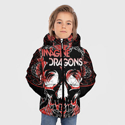 Куртка зимняя для мальчика Imagine Dragons, цвет: 3D-светло-серый — фото 2