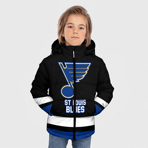 Зимняя куртка для мальчика Сент-Луис Блюз / 3D-Черный – фото 3