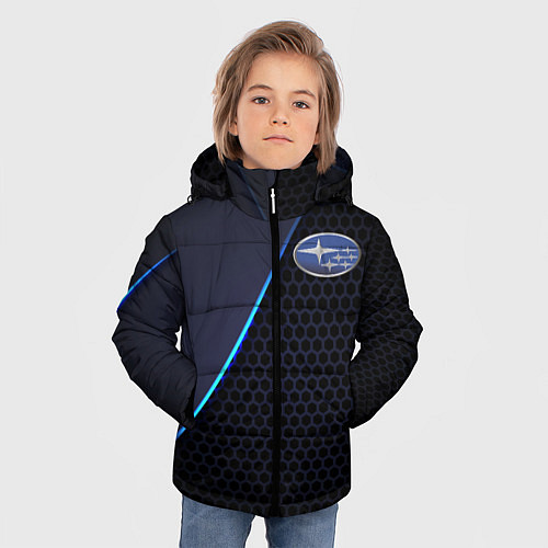 Зимняя куртка для мальчика SUBARU / 3D-Черный – фото 3