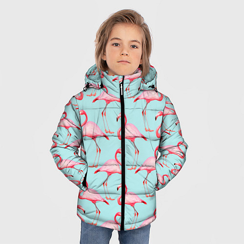 Зимняя куртка для мальчика Фламинго / 3D-Черный – фото 3