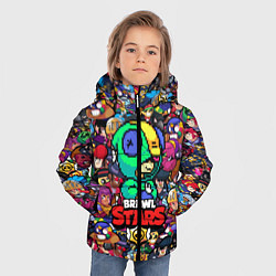 Куртка зимняя для мальчика BRAWL STARS:LEON 8 BIT, цвет: 3D-черный — фото 2