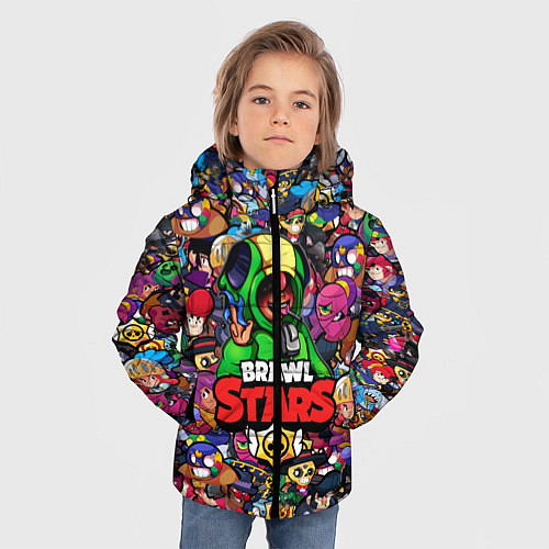 Зимняя куртка для мальчика BRAWL STARS:LEON / 3D-Черный – фото 3