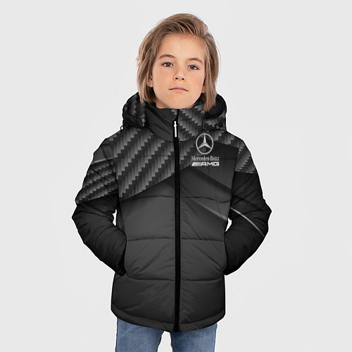 Зимняя куртка для мальчика Mercedes-AMG / 3D-Черный – фото 3
