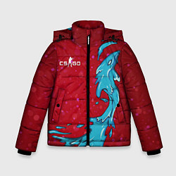 Куртка зимняя для мальчика CS GO Water Elemental, цвет: 3D-черный