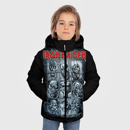 Зимняя куртка для мальчика Iron Maiden / 3D-Красный – фото 3