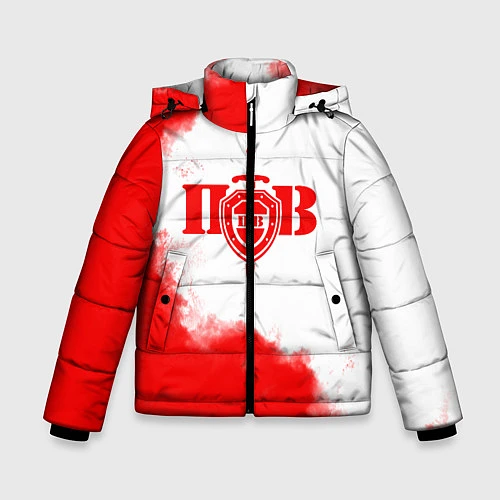 Зимняя куртка для мальчика Пограничные Войска / 3D-Светло-серый – фото 1