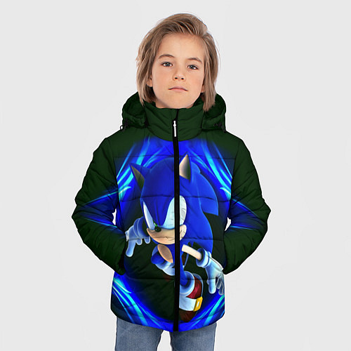 Зимняя куртка для мальчика SONIC / 3D-Черный – фото 3