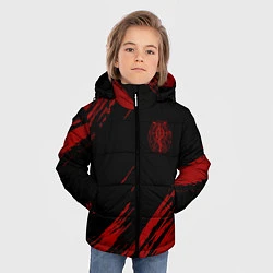 Куртка зимняя для мальчика Стальной алхимик, цвет: 3D-красный — фото 2