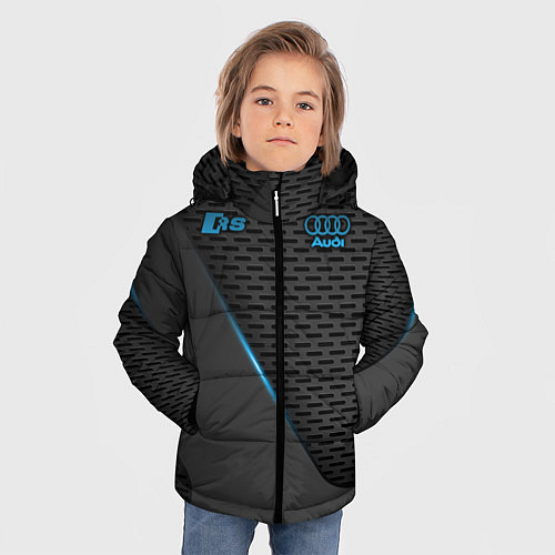 Зимняя куртка для мальчика Audi RS / 3D-Черный – фото 3