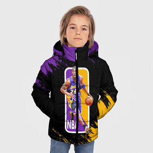 Зимняя куртка для мальчика LA LAKERS KOBE BRYANT / 3D-Черный – фото 3