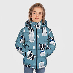 Куртка зимняя для мальчика Собачки, цвет: 3D-черный — фото 2