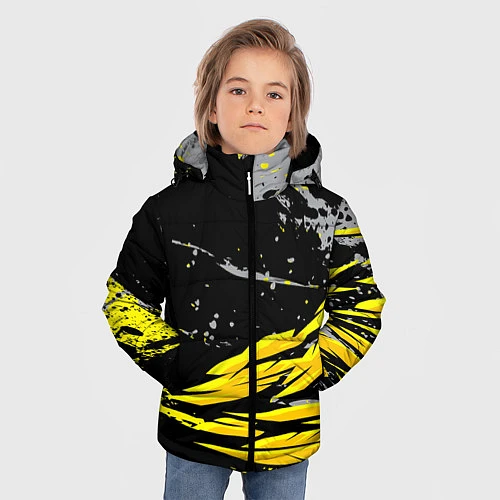 Зимняя куртка для мальчика Форма для фитнеса / 3D-Черный – фото 3