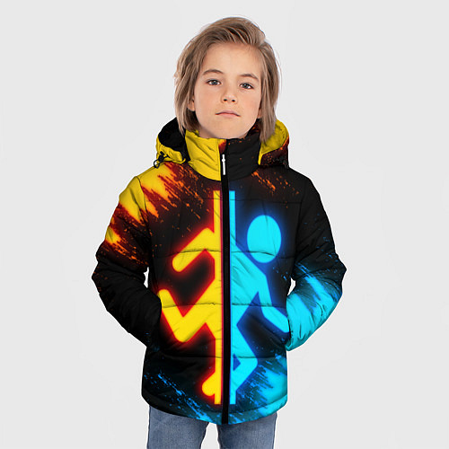Зимняя куртка для мальчика PORTAL / 3D-Черный – фото 3