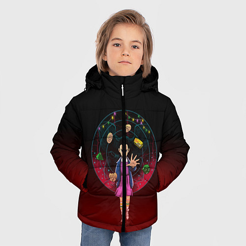 Зимняя куртка для мальчика STRANGER THINGS / 3D-Черный – фото 3