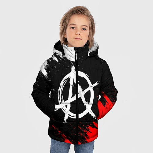 Зимняя куртка для мальчика АНАРХИЯ / 3D-Черный – фото 3
