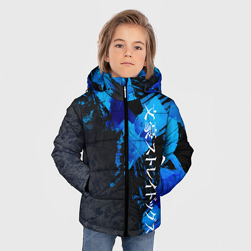 Зимняя куртка для мальчика Bungou Stray Dogs / 3D-Черный – фото 3