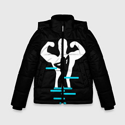 Куртка зимняя для мальчика Титан, цвет: 3D-черный