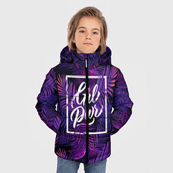 Куртка зимняя для мальчика Grl Pwr, цвет: 3D-светло-серый — фото 2