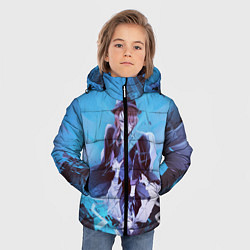 Куртка зимняя для мальчика Osamu and Chuya, цвет: 3D-черный — фото 2