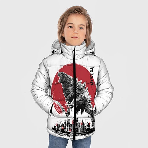 Зимняя куртка для мальчика GODZILLA / 3D-Черный – фото 3