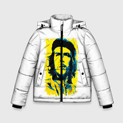 Куртка зимняя для мальчика Че Гевара, цвет: 3D-светло-серый