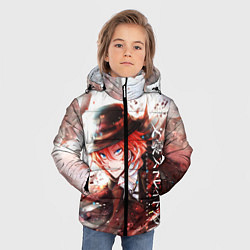 Куртка зимняя для мальчика Bungou Stray Dogs, цвет: 3D-светло-серый — фото 2