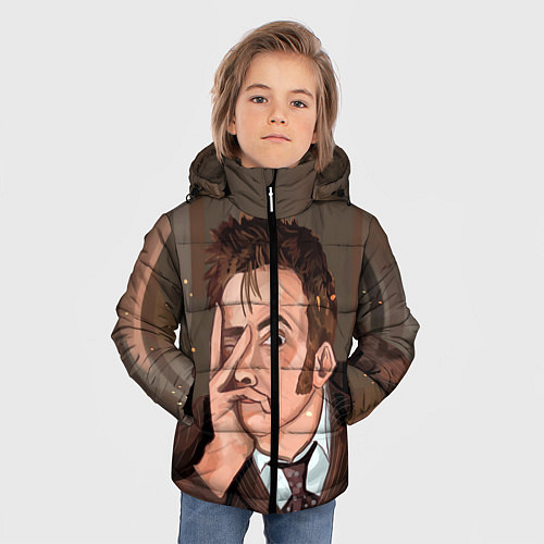 Зимняя куртка для мальчика 10TH DOCTOR WHO / 3D-Черный – фото 3