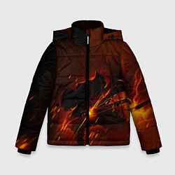 Куртка зимняя для мальчика KIMETSU NO YAIBA, цвет: 3D-черный