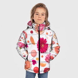 Куртка зимняя для мальчика Фрукты, цвет: 3D-черный — фото 2