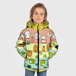 Куртка зимняя для мальчика Котоколлаж 08, цвет: 3D-черный — фото 2