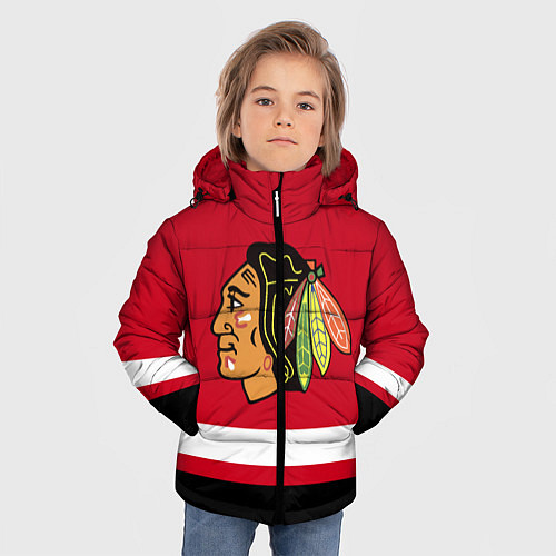 Зимняя куртка для мальчика Chicago Blackhawks / 3D-Черный – фото 3