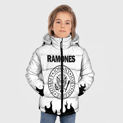 Зимняя куртка для мальчика RAMONES / 3D-Черный – фото 3