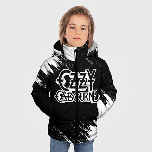 Зимняя куртка для мальчика Ozzy Osbourne / 3D-Черный – фото 3