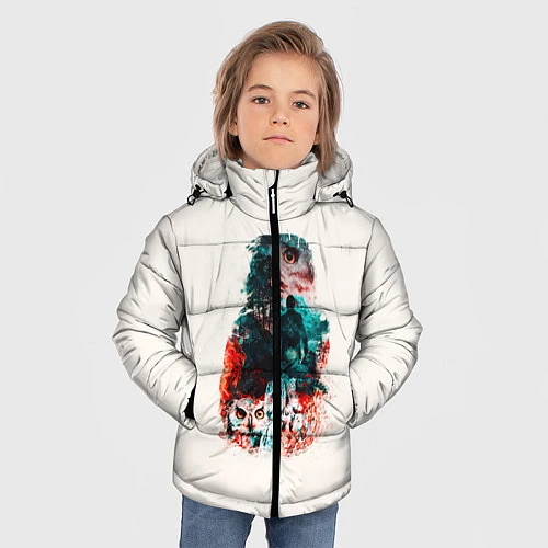 Зимняя куртка для мальчика Twin Peaks / 3D-Черный – фото 3
