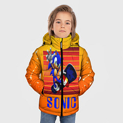 Куртка зимняя для мальчика Sonic - Соник, цвет: 3D-черный — фото 2