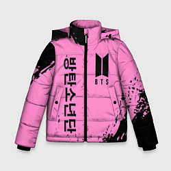 Куртка зимняя для мальчика BTS, цвет: 3D-черный
