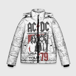 Куртка зимняя для мальчика ACDC, цвет: 3D-красный