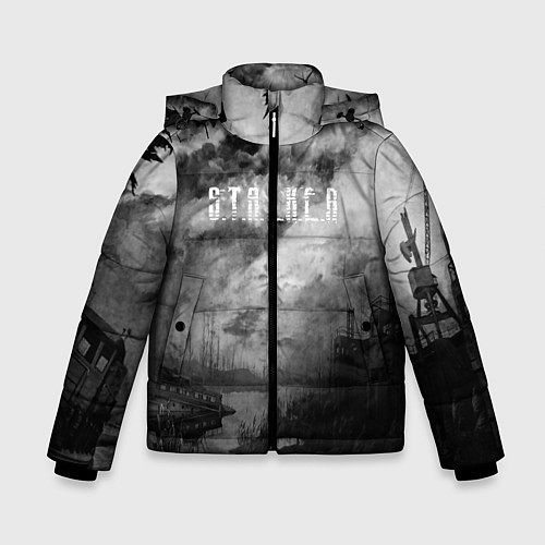 Зимняя куртка для мальчика STALKER / 3D-Светло-серый – фото 1