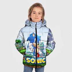 Куртка зимняя для мальчика SEGA SONIC, цвет: 3D-черный — фото 2