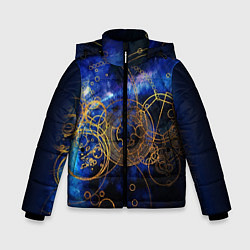 Куртка зимняя для мальчика Space Geometry, цвет: 3D-черный