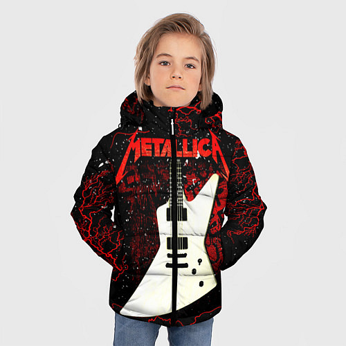 Зимняя куртка для мальчика Metallica / 3D-Черный – фото 3