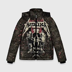 Куртка зимняя для мальчика Metallica, цвет: 3D-светло-серый
