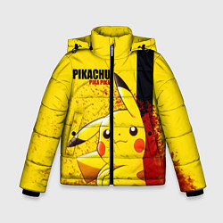 Куртка зимняя для мальчика PIKACHU, цвет: 3D-черный