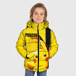 Куртка зимняя для мальчика PIKACHU, цвет: 3D-черный — фото 2