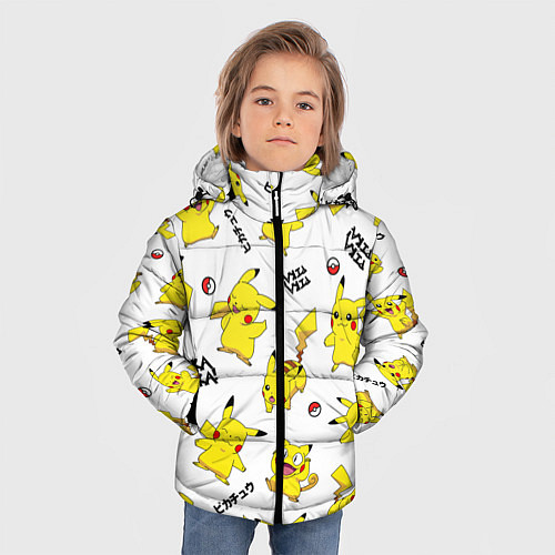 Зимняя куртка для мальчика ПИКАЧУ / 3D-Черный – фото 3